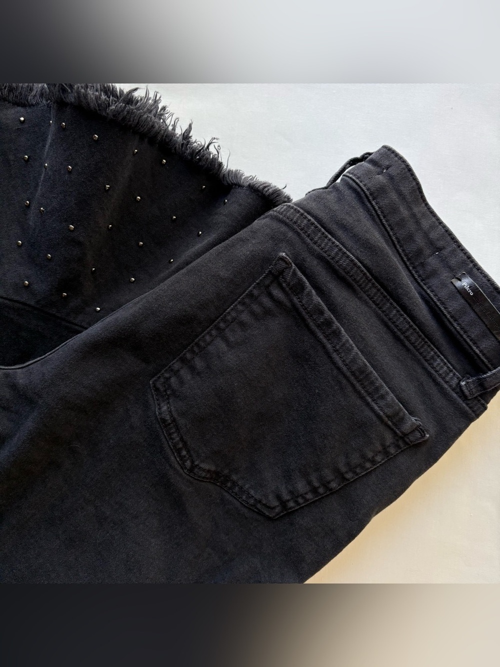 Pilcro Embellished High-Rise Slim Flounced Jeans Size 29